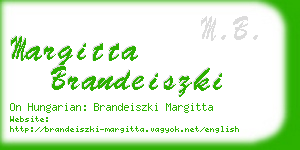 margitta brandeiszki business card